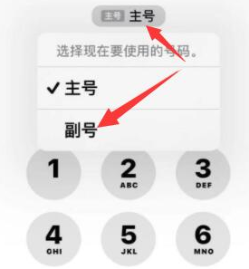 向阳苹果14维修店分享iPhone 14 Pro Max使用副卡打电话的方法 