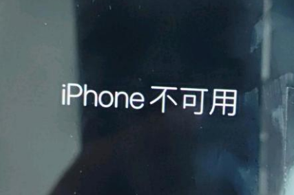 向阳苹果服务网点分享锁屏界面显示“iPhone 不可用”如何解决 