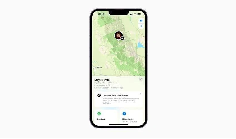 向阳苹果14维修分享iPhone14系列中 FindMy功能通过卫星分享位置方法教程 